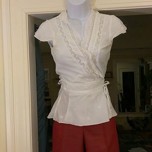 Nougat ladies wrap top